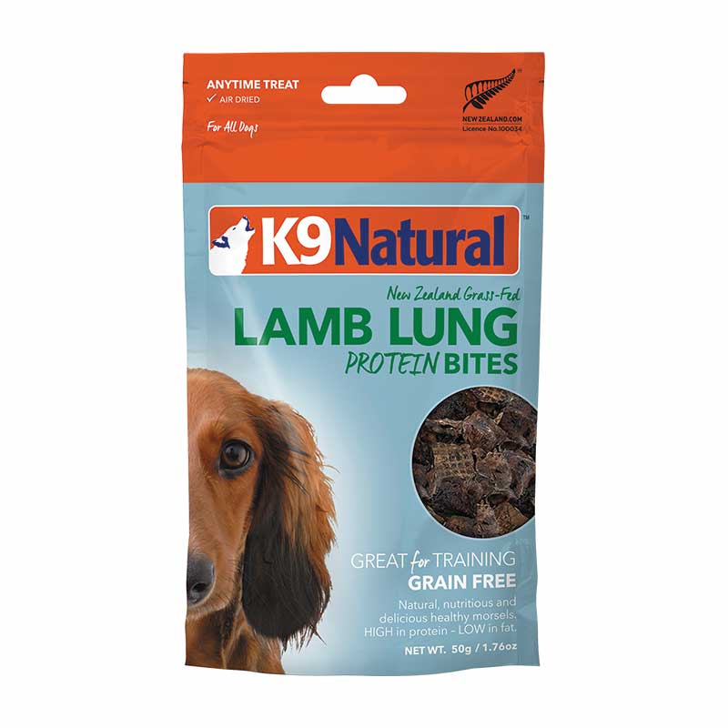 K9 Natural - Lamb - Lung Protein Bites - Air Dried - 50 g