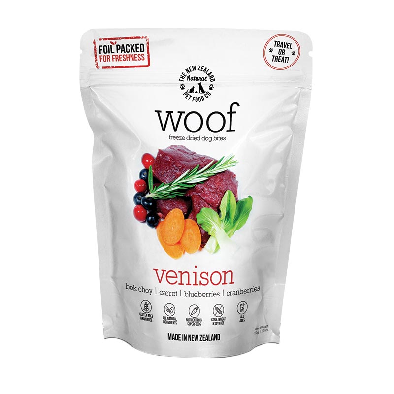 NZ Natural Pet Food Co - Freeze Dried - Treats - Woof -  Wild Venison