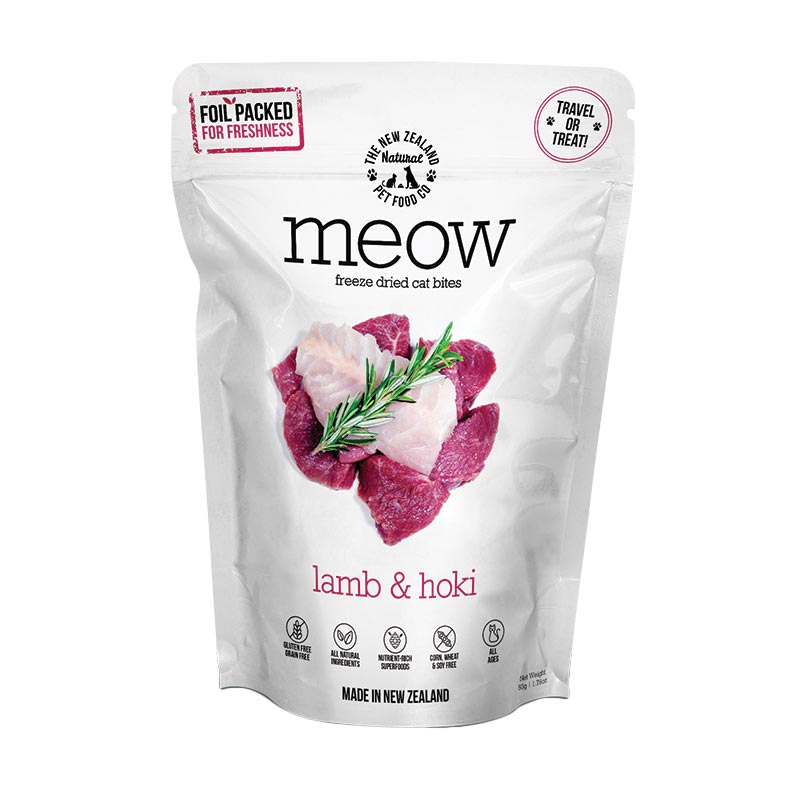 NZ Natural Pet Food Co - Freeze Dried - Treats - Meow -  Lamb & Hoki