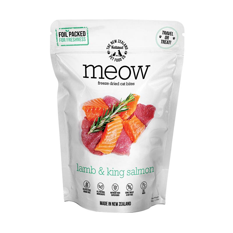 NZ Natural Pet Food Co - Freeze Dried - Treats - Meow -  Lamb & Salmon