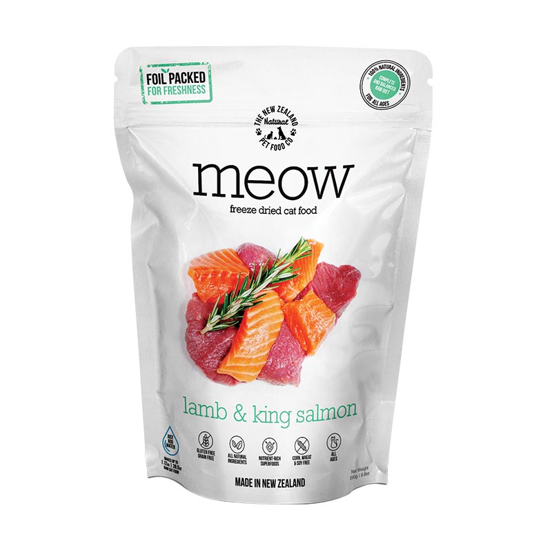 NZ Natural Pet Food Co - Freeze Dried - Food - Meow -  Lamb & Salmon