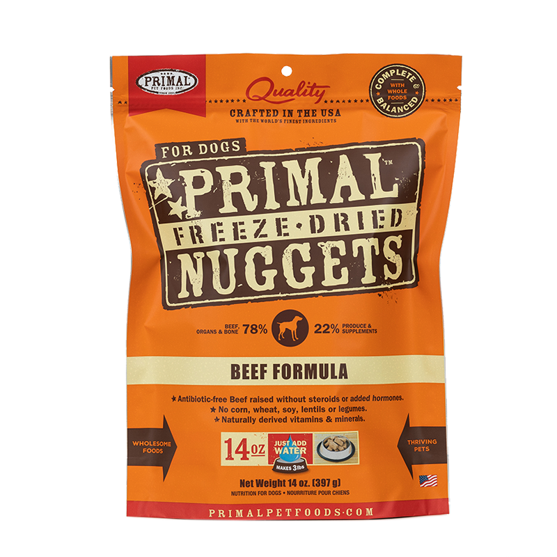 Primal - Canine - Freeze-Dried - Nuggets - Beef
