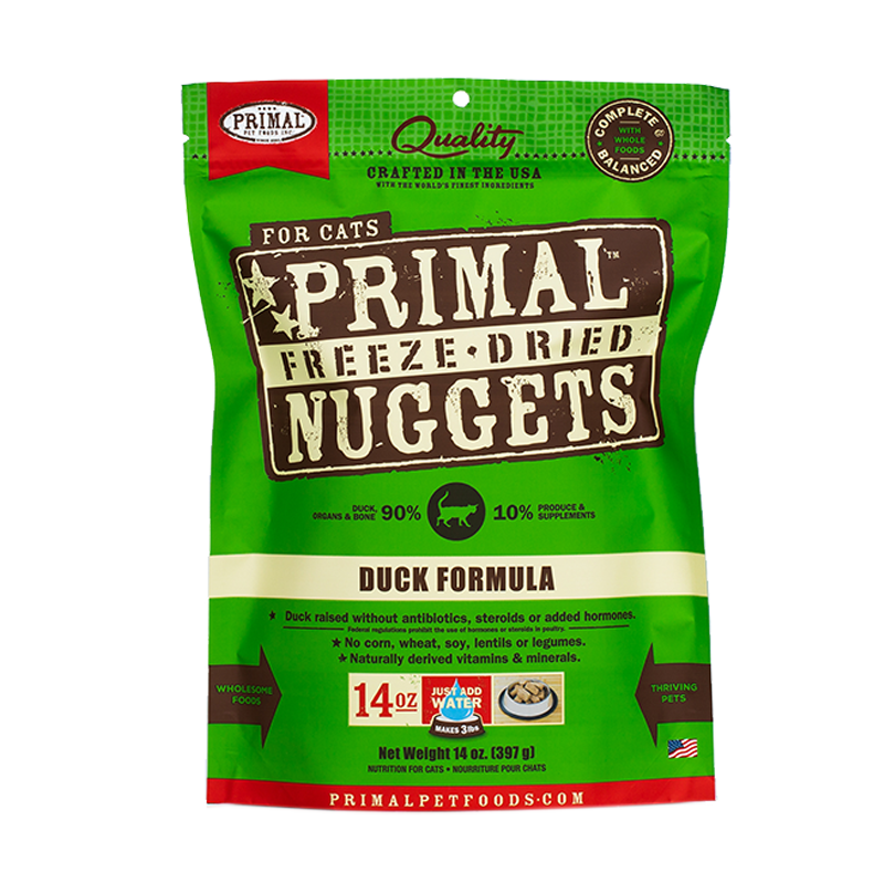 PRIMAL - Feline - Freeze-Dried - Nuggets - Duck