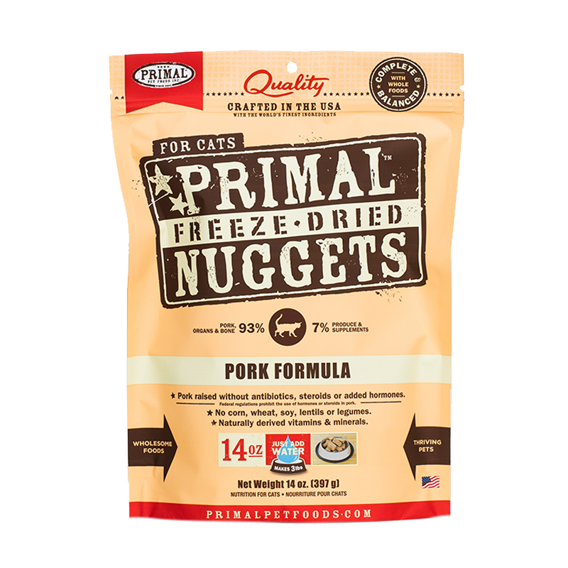 Primal - Feline - Freeze-Dried - Nuggets - Pork