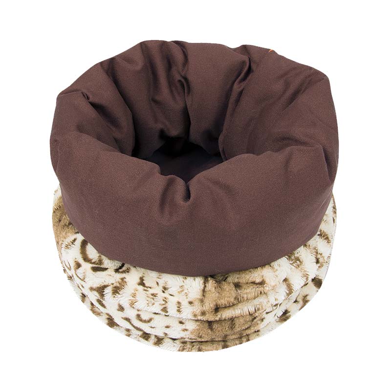 PLAY - Snuggle Bed - Leopard Brown