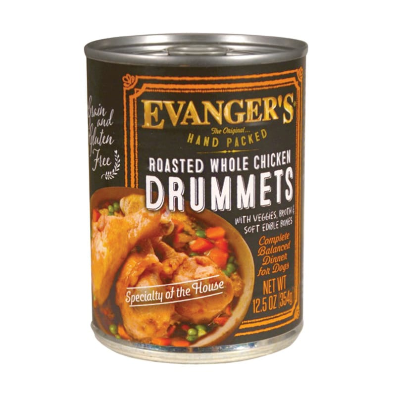 Evangers - Dog - Super Premium - Hand-Packed - Roasted Chicken Drummets - 13oz