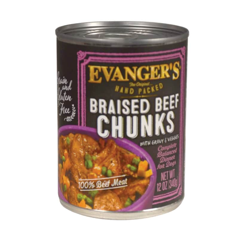 Evangers - Dog - Super Premium - Hand-Pack Braised Beef Chunks with Gravy - 13oz