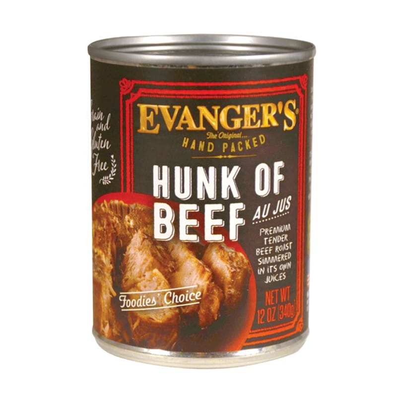 Evangers - Dog - Super Premium - Hand-Packed - Hunk of Beef - 13oz