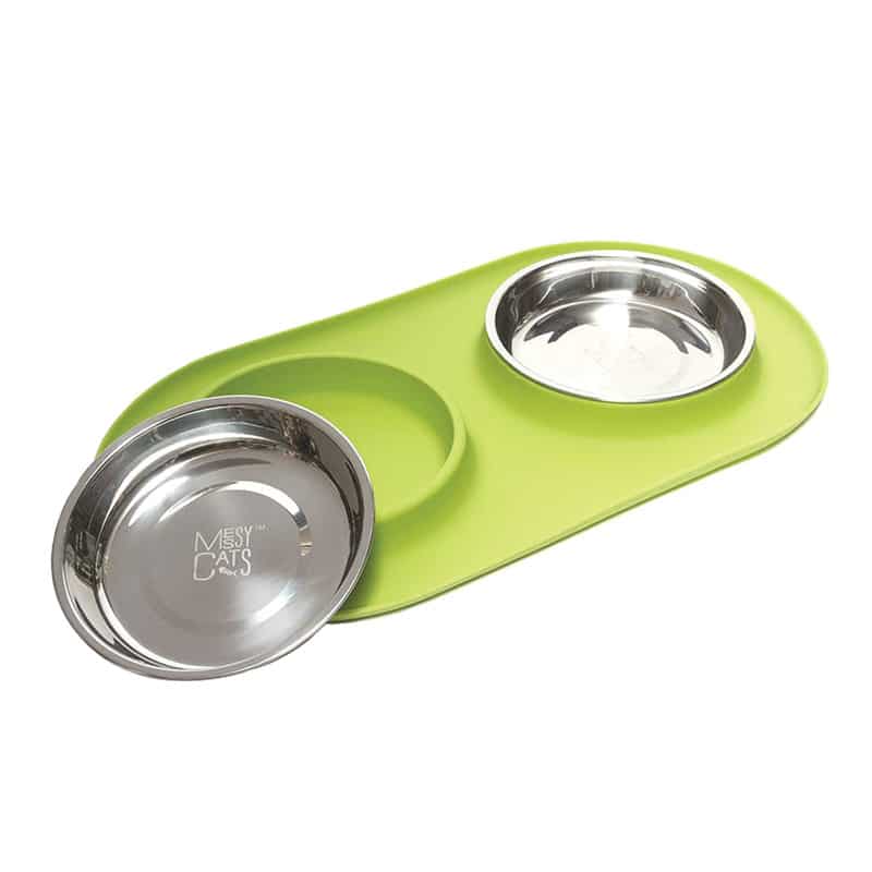 Messy Mutts - Double Silicone Feeder for Cats