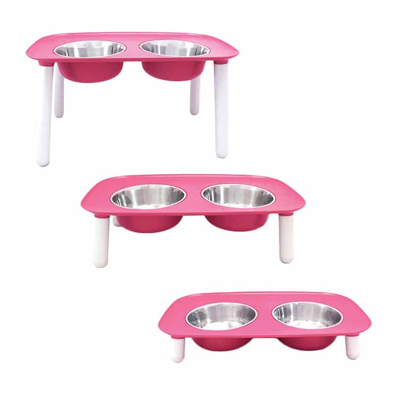 Messy Mutts - Elevated Feeder with Stainless Steel Bowls