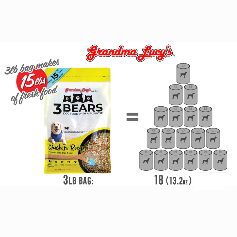 Grandma Lucy's -  3 Bears Chicken Dog Food