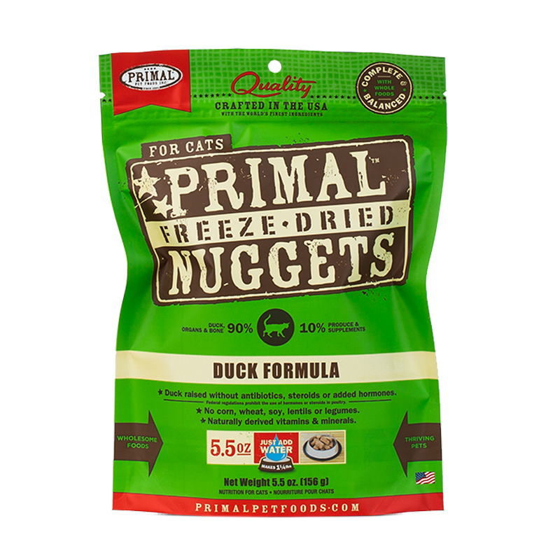 PRIMAL - Feline - Freeze-Dried - Nuggets - Duck