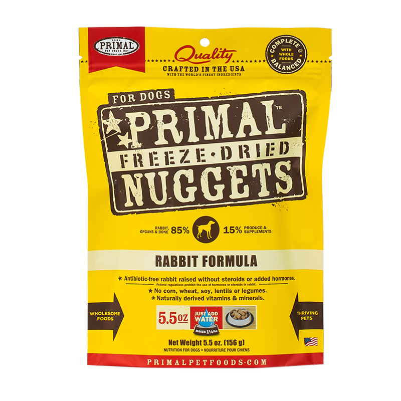 Primal - Canine - Freeze-Dried - Nuggets - Rabbit