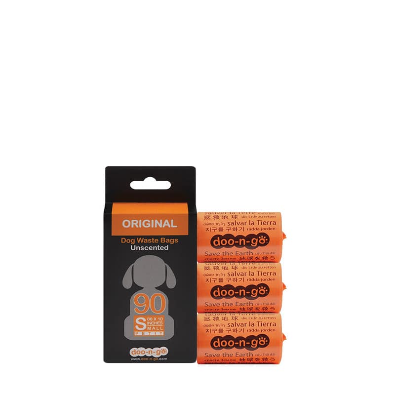 Doo-n-Go - Dog - Refill Bag Oxo-biodegradable SMALL 8x10 - Orange - 6 Pack