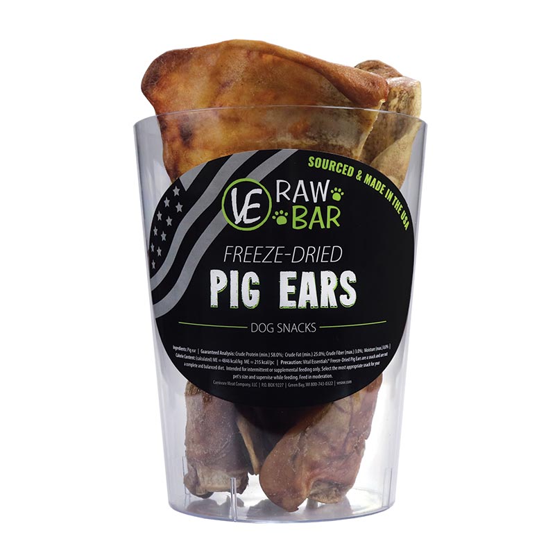 Vital Essentials - Raw Bar Freeze-Dried Pig Ears (18pc/510g)