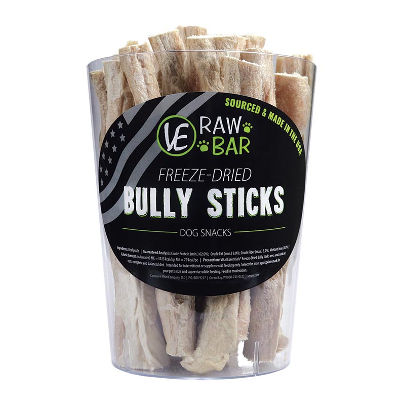 Vital Essentials - Raw Bar Freeze-Dried Bully Sticks ( 35 pc/ 595g )