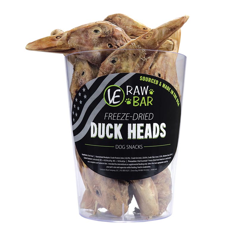 Vital Essentials - Raw Bar Freeze-Dried Duck Heads (20pc/794g)