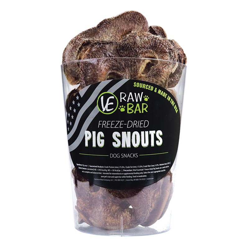 Vital Essentials - Raw Bar Freeze-Dried Pig Snouts (14pc/567g)