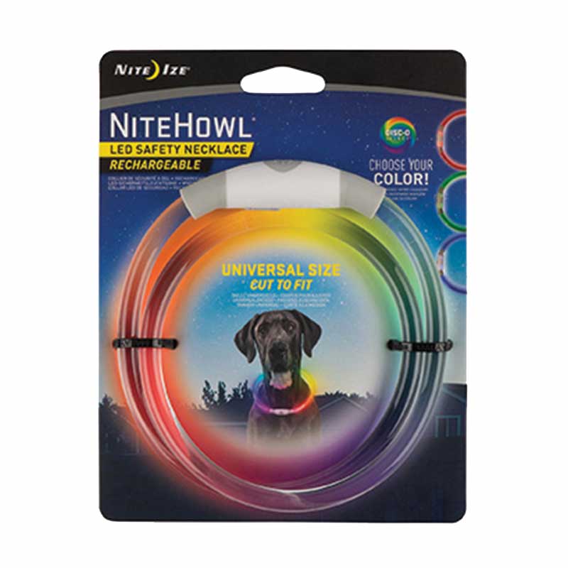 NITE IZE - NiteHowl LED Rechargeable Safety Necklace-Disc-O Select