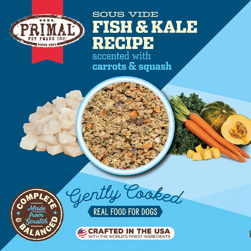 PRIMAL - Gently Cooked Fish & Kale Recipe - 8oz