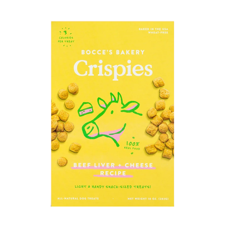 Bocce's Bakery - Beef Liver + Cheese Crispies - 10oz