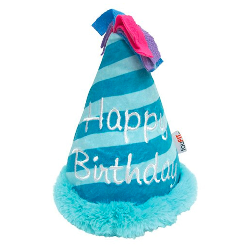 FoufouBRANDS - Birthday Hat Crinkle Plush - Blue