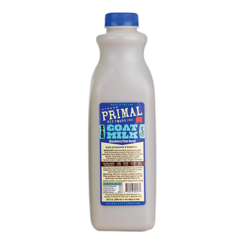 Primal - Raw Goats Milk - Blueberry Pom Burst 32oz