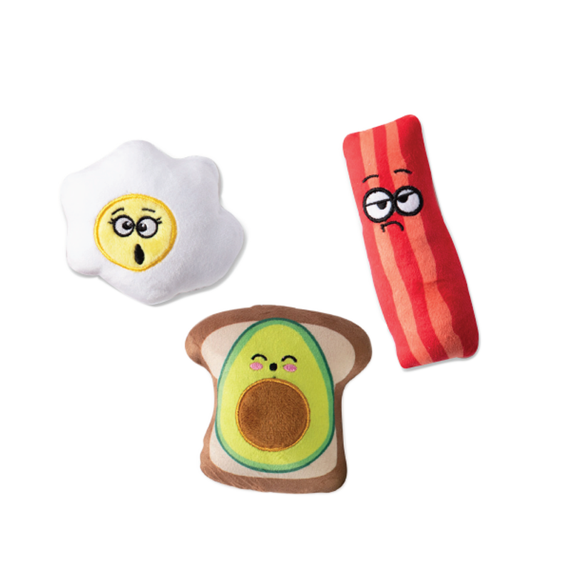 Fringe Studio - Breakfast 3pc Small Dog Toy Set