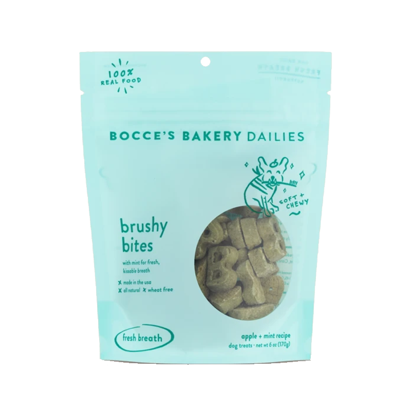 Bocce's Bakery - Soft & Chewy Brushy Bites - 6oz