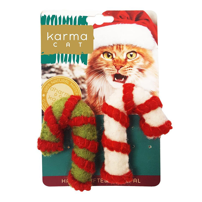 Dharma Dog Karma Cat - Candy Cane - 2 pk