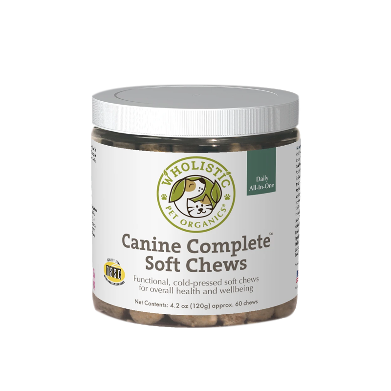 Wholistic Pet Organics - Canine Complete Multivitamin 4.2oz Soft Chews - 60 count