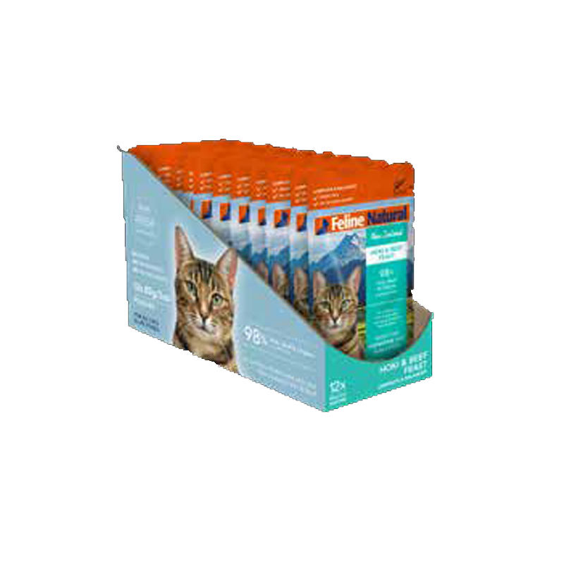 Feline Natural - Hoki & Beef Feast Pouch 85g (Case of 12)