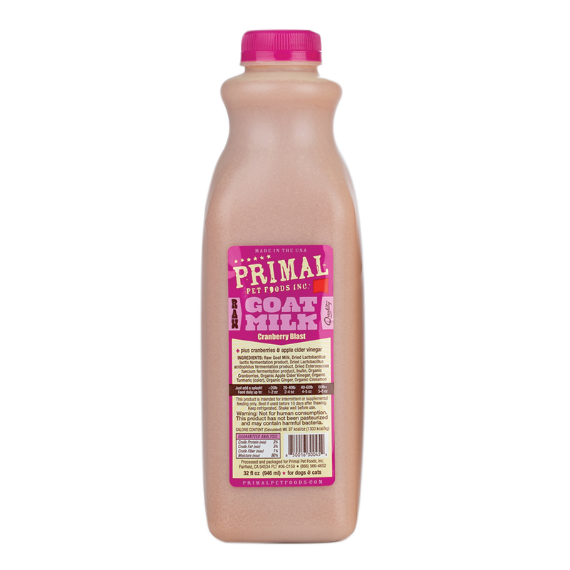 Primal - Raw Goats Milk - Cranberry Blast 32oz