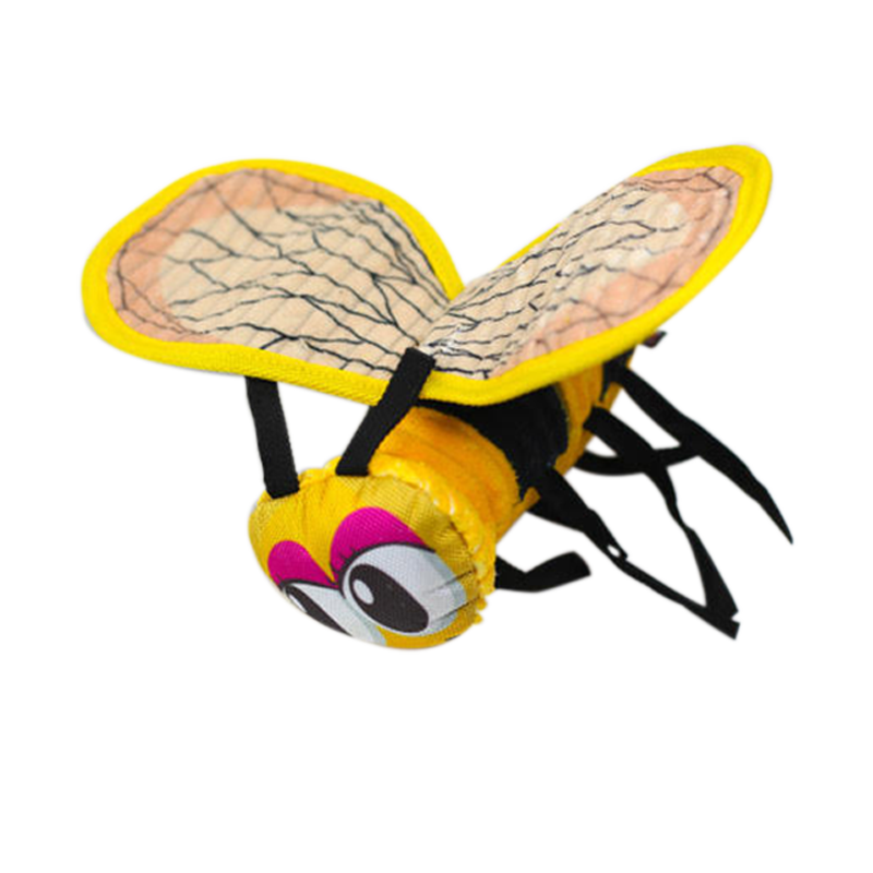 Dogline - 9" Crinkle-Squeak Bee