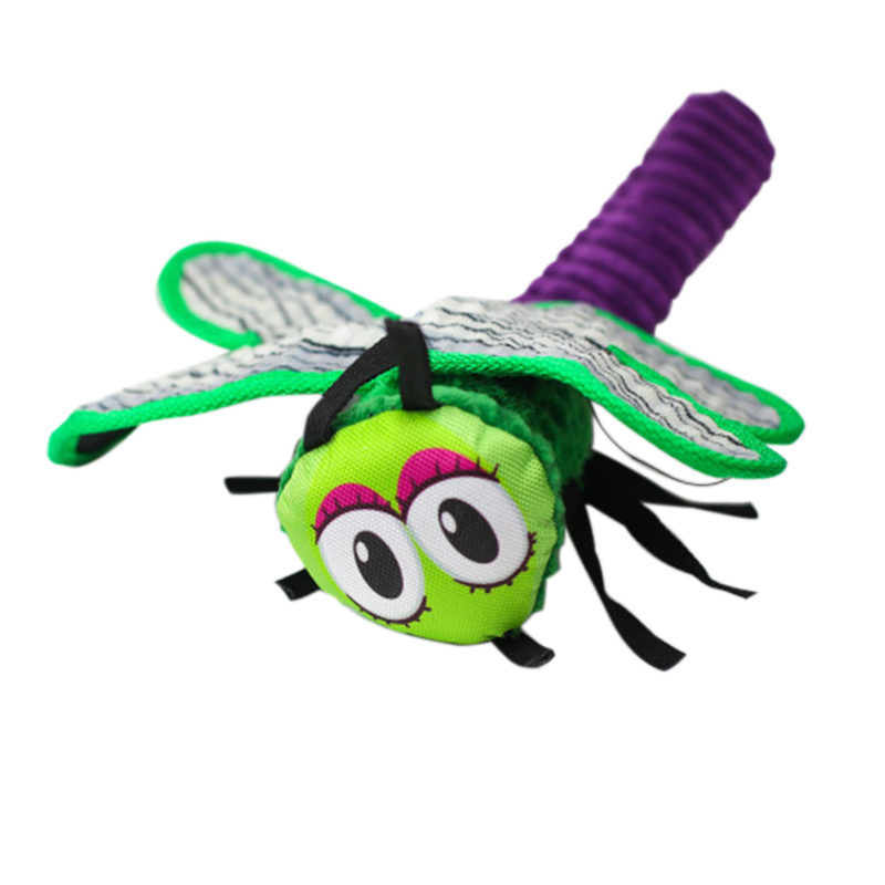 Dogline - 14" Crinkle-Squeak Dragonfly
