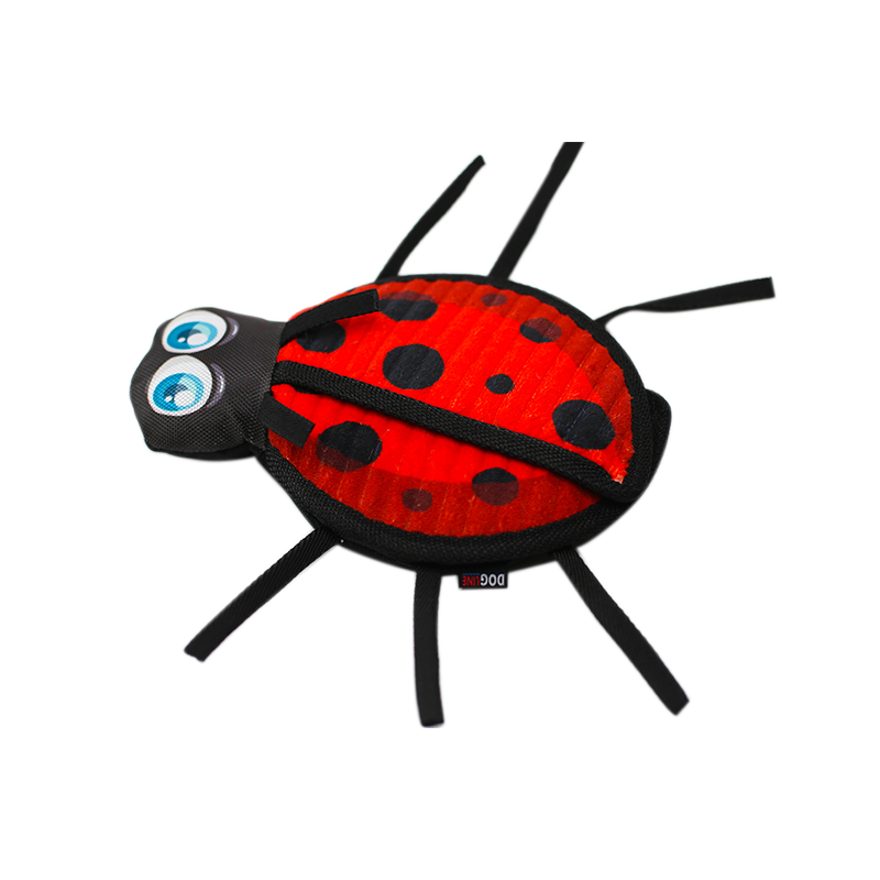 Dogline - 10" Crinkle-Squeak Ladybug