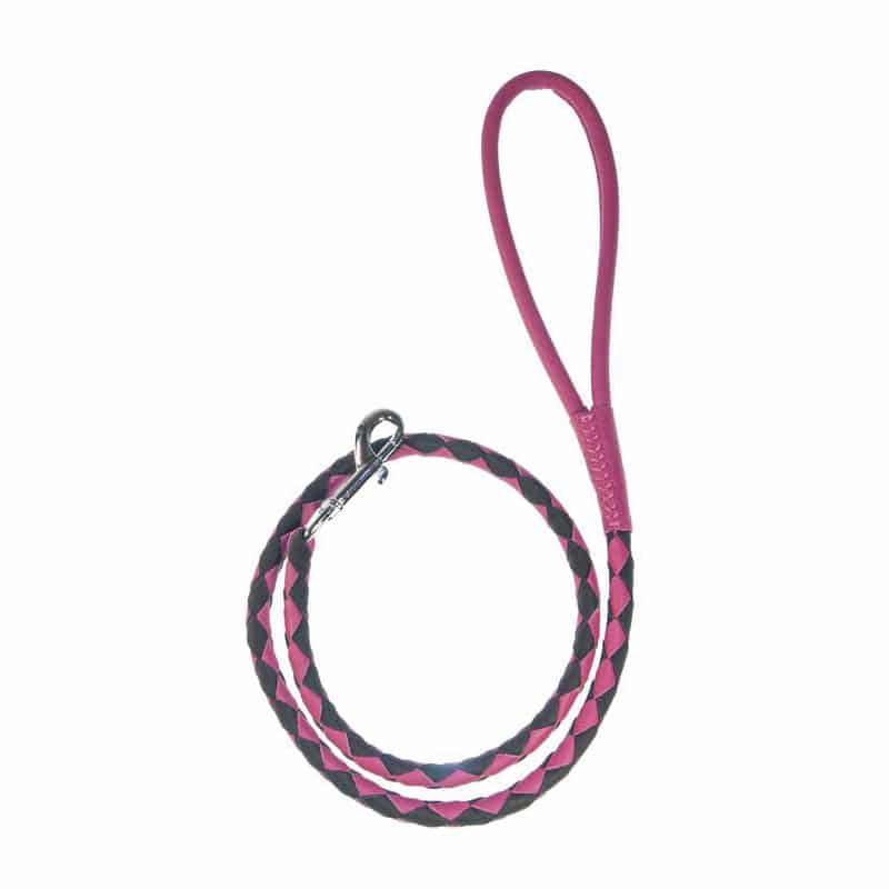 DOGLINE - Soft Round Braided Leather Leash