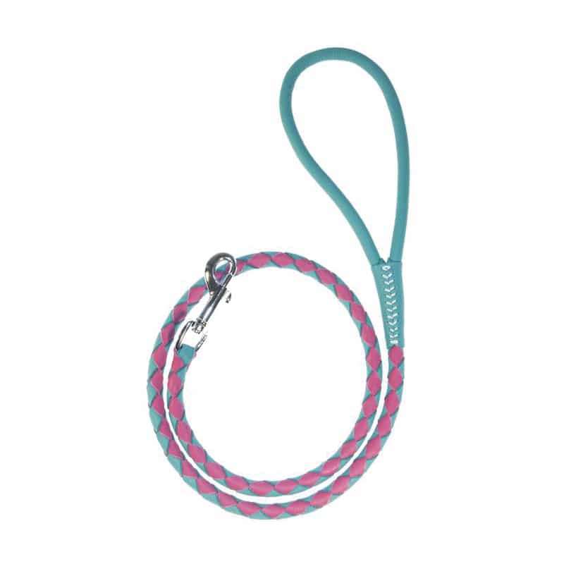 DOGLINE - Soft Round Braided Leather Leash