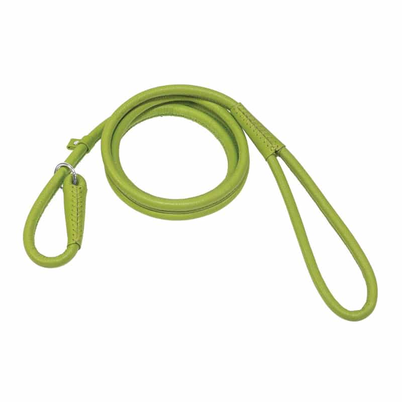 DOGLINE - Soft Round Leather Slip Lead