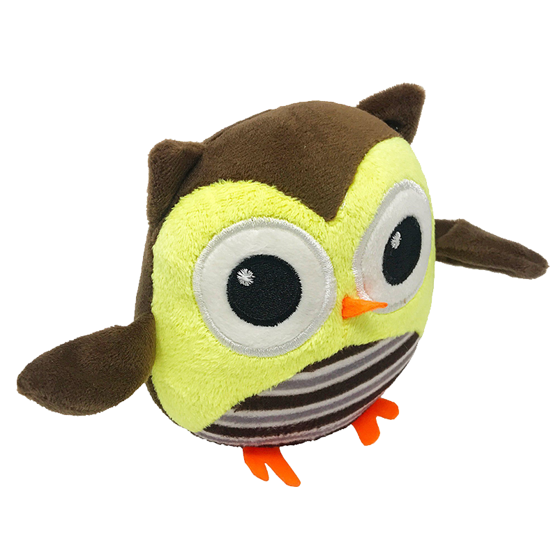 Dogline - 6" Owl Mini Dog Toy