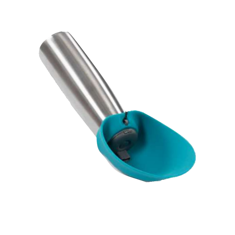 Messy Mutts - Travel - Water Bottle - Stainless Steel - Double Wall - Flip Up Bowl