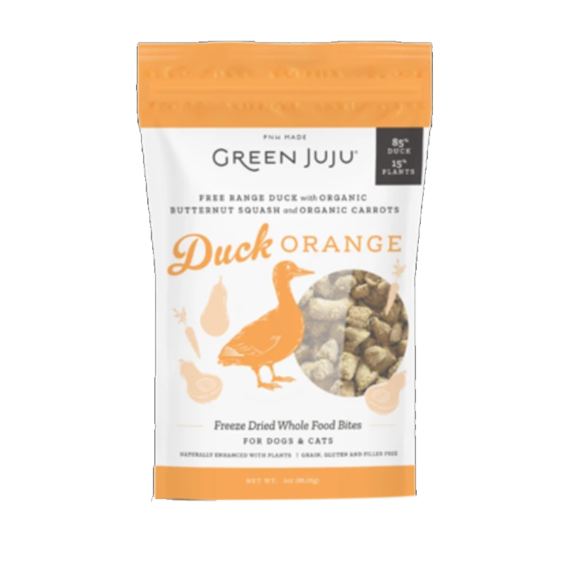 Green Juju - Duck Orange Freeze Dried Whole Food Bites - 18oz