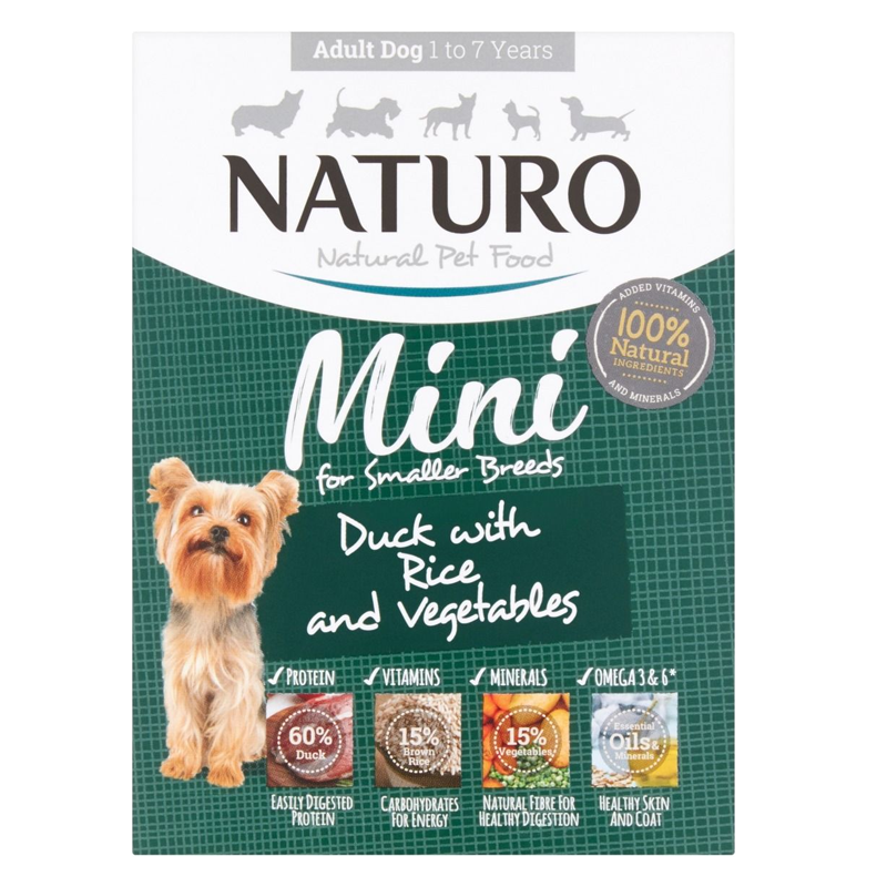 Naturo - Dog Trays - Adult Mini Duck & Rice with Veg (150g - Case of 7)