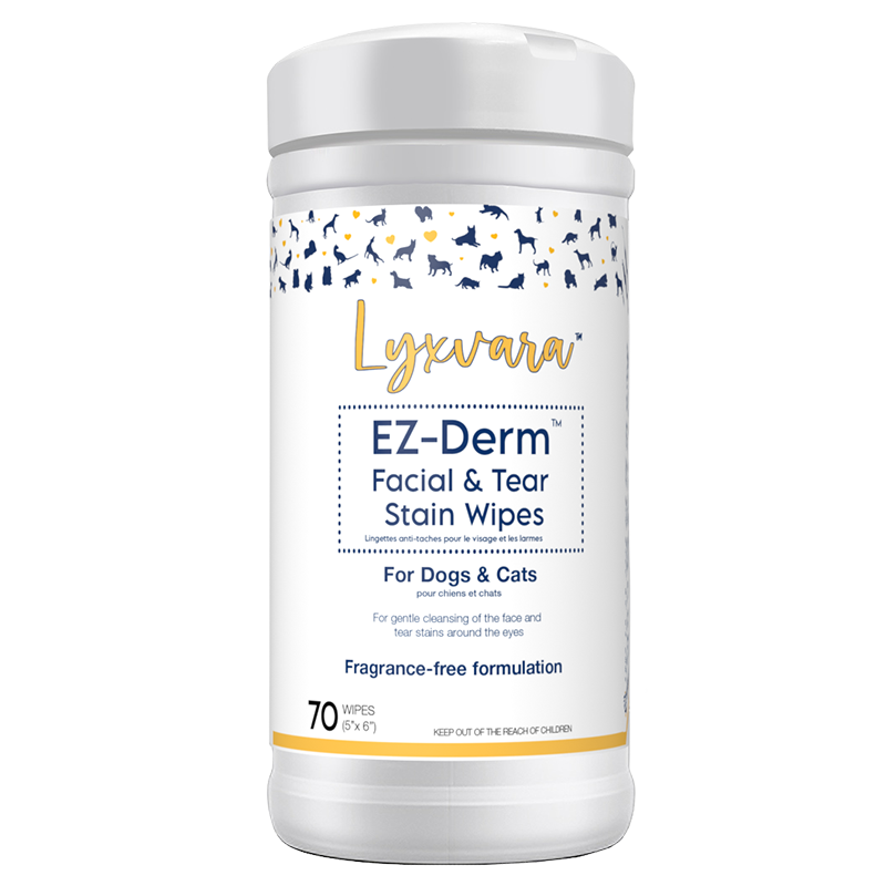 Swedencare- Lyxvara EZ-Derm Facial & Tear Stain Wipes 70ct