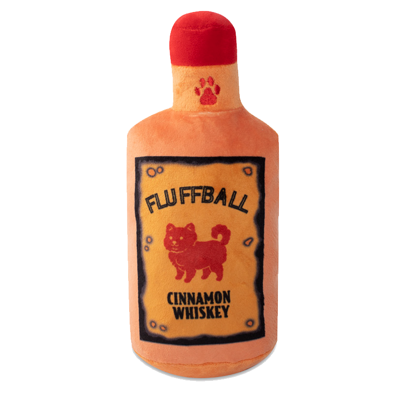 Fringe Studio - Fluffball Cinnamon Whiskey Plush Dog Toy