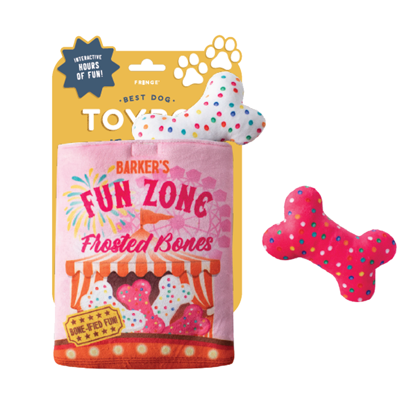 Fringe Studio - Funzone Bones Hide & Seek Plush Dog Toy