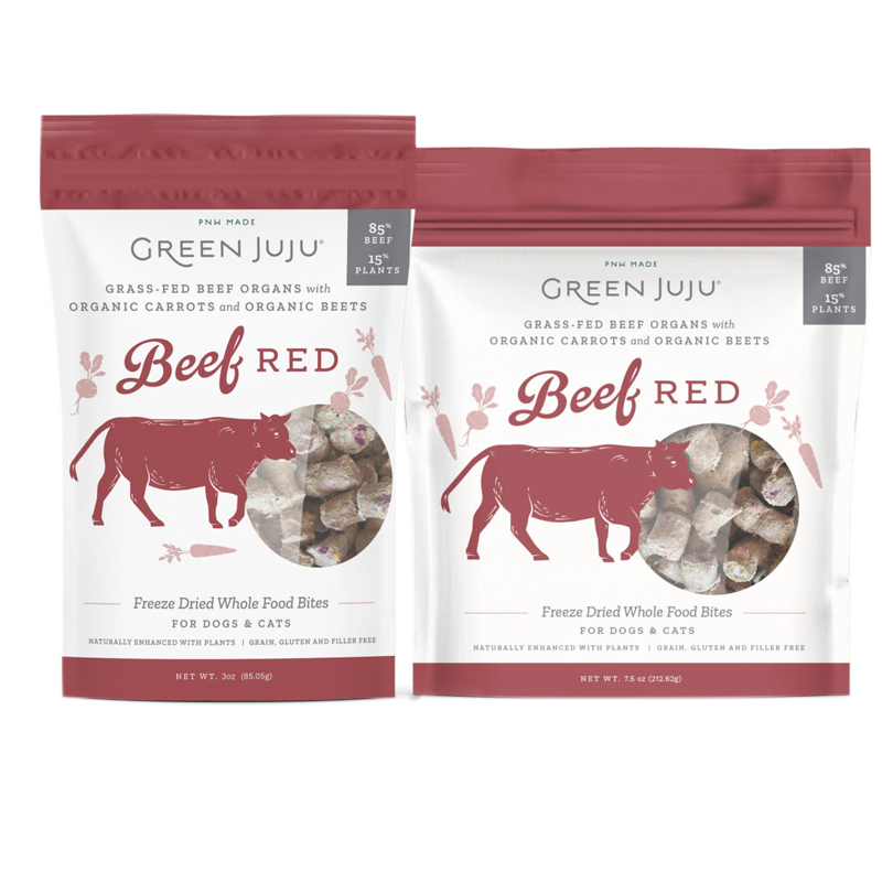 Green Juju - Beef Red Freeze Dried Whole Food Bites - 7.5oz