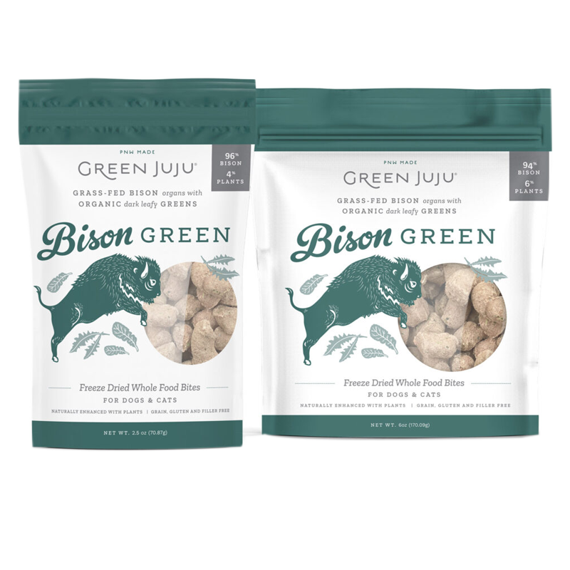 Green Juju - Bison Green Freeze Dried Whole Food Bites