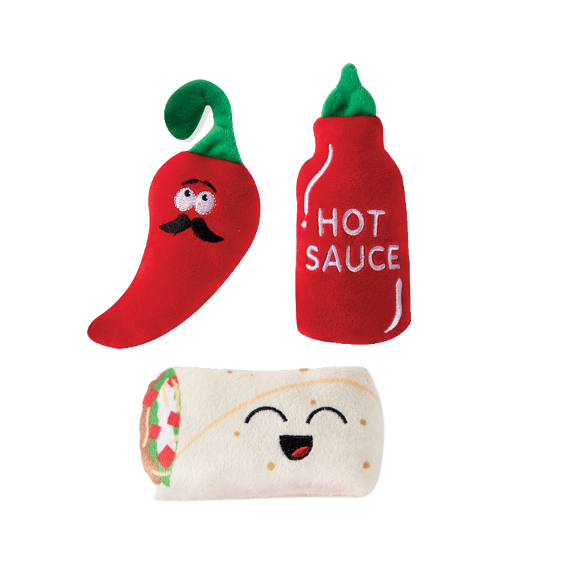 Fringe Studio - Hot and Spicy 3pc Small Dog Toy Set