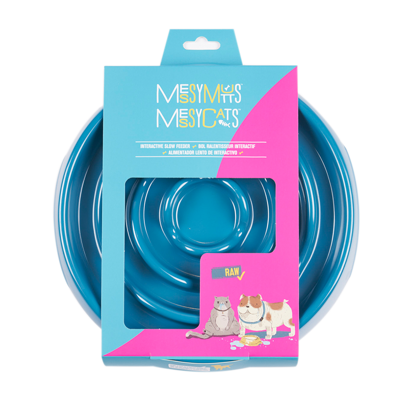 Messy Mutts - Feeder - Slow - Melamine - Round - 3 Cup